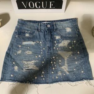 Zara denim skirt